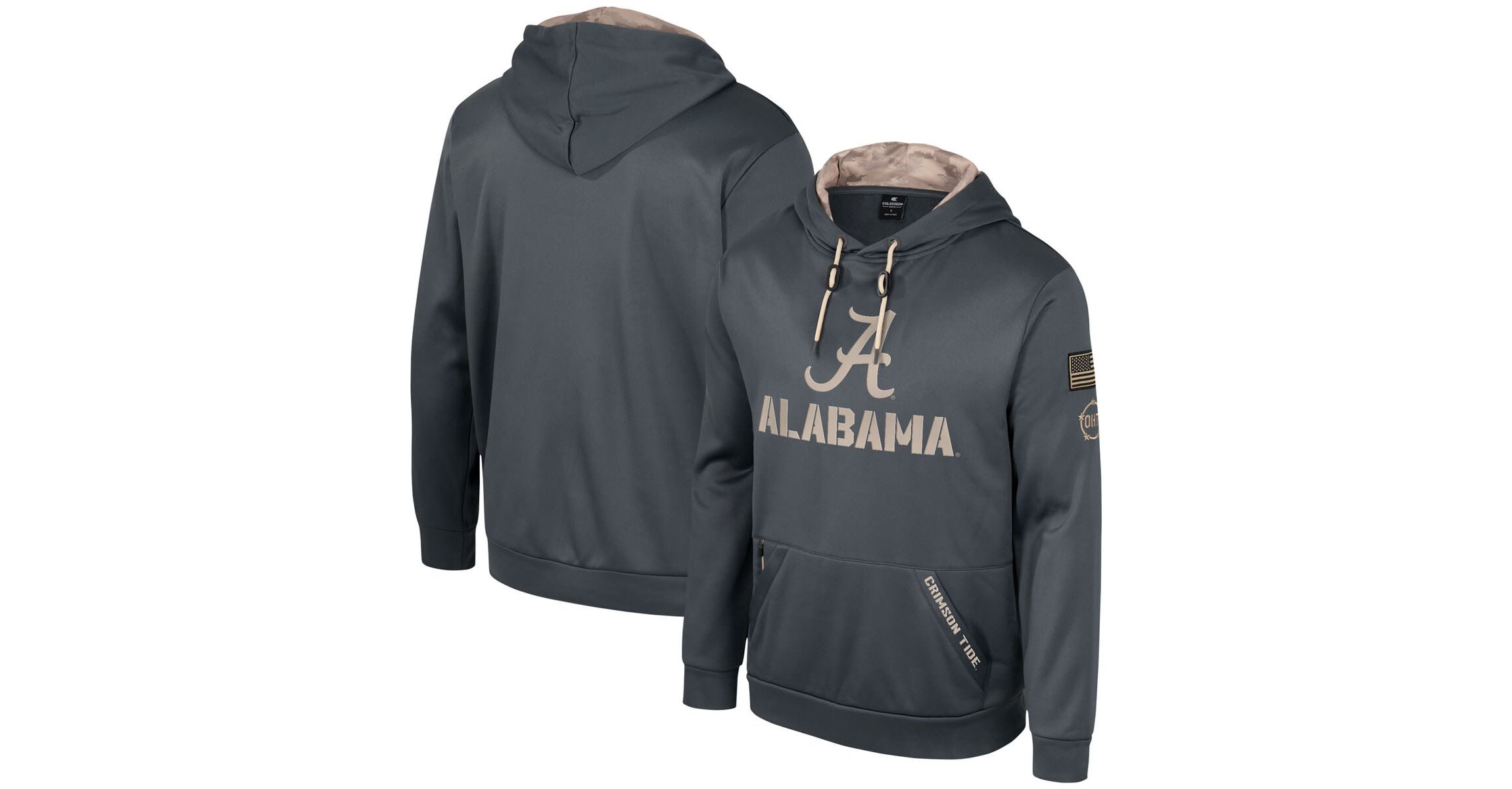 Alabama Crimson Tide NCAA Alabama Tide OHT Military Appreciation Pullover Hoodie
