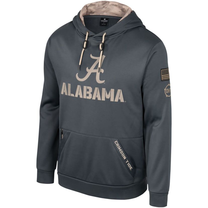Alabama Crimson Tide NCAA Alabama Tide OHT Military Appreciation Pullover Hoodie