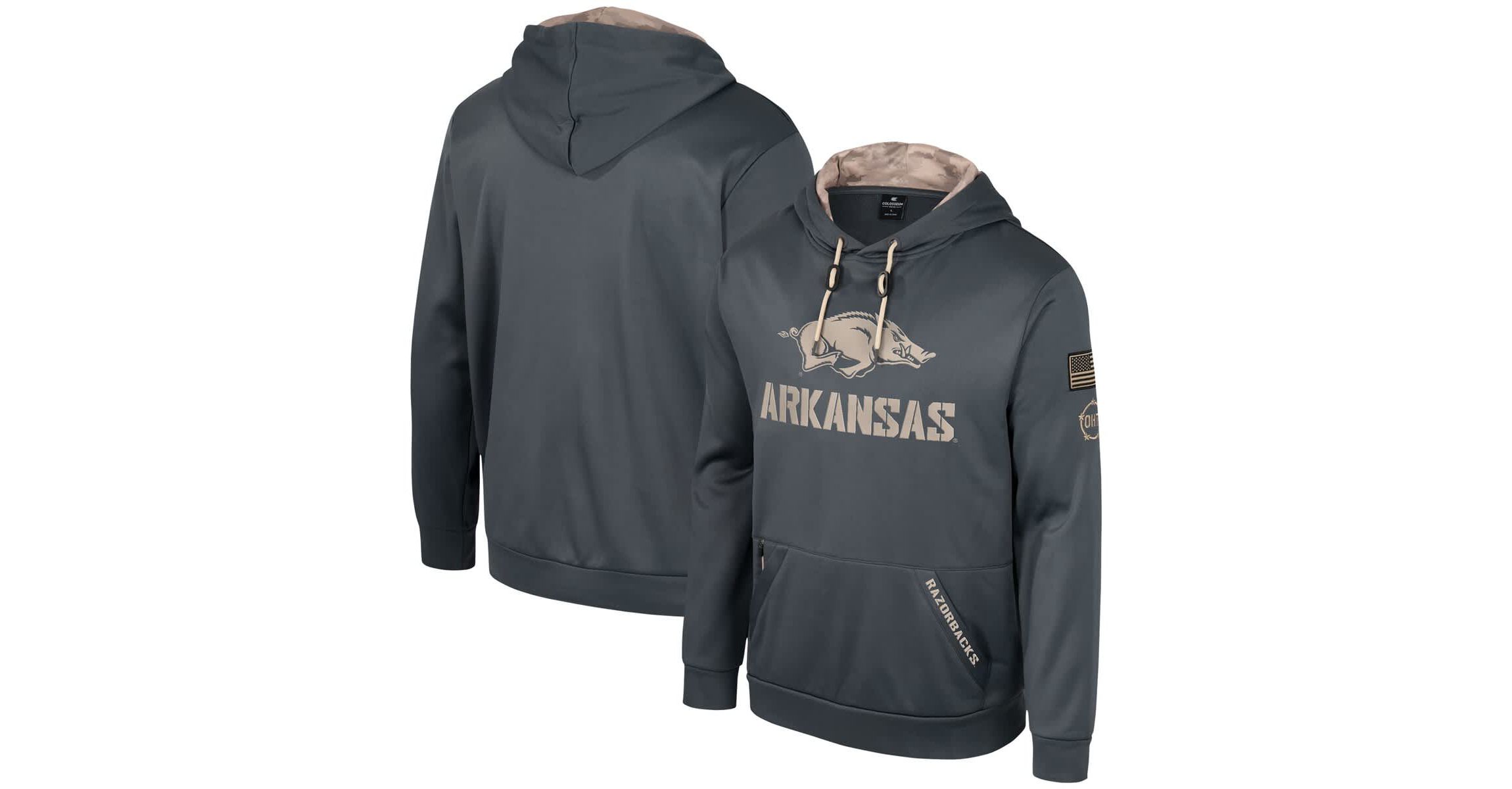NCAA Arkansas Razorbacks OHT Military Appreciation Pullover Hoodie
