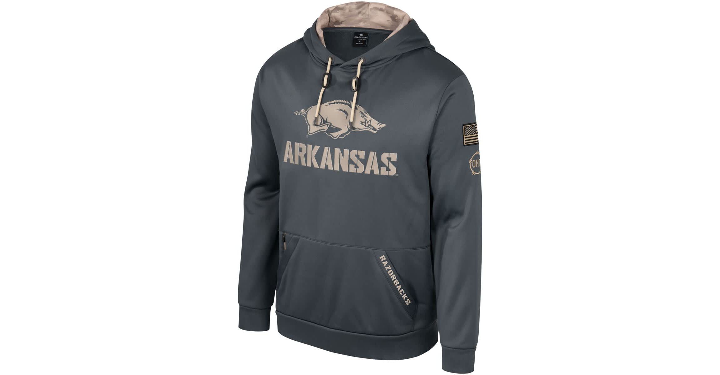 NCAA Arkansas Razorbacks OHT Military Appreciation Pullover Hoodie