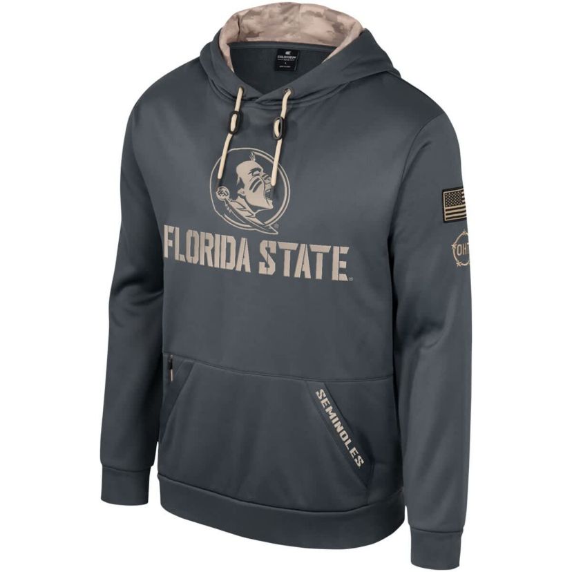 NCAA Florida State Seminoles OHT Military Appreciation Pullover Hoodie