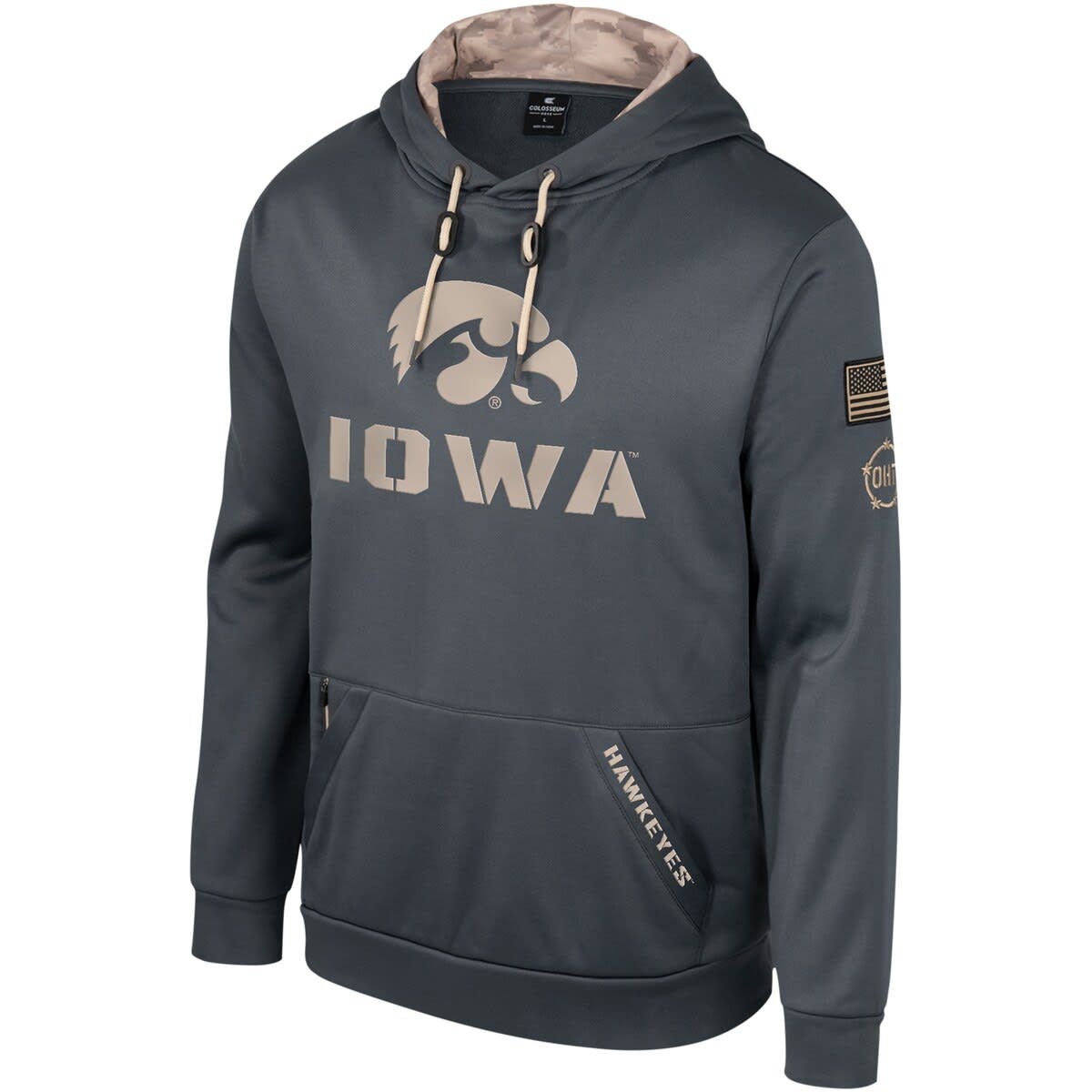 NCAA Iowa Hawkeyes OHT Military Appreciation Pullover Hoodie