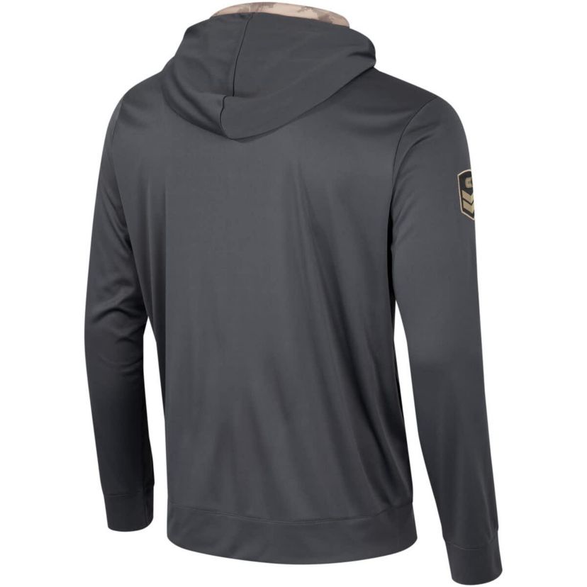 NCAA Nebraska Huskers OHT Military Appreciation Long Sleeve Hoodie T-Shirt