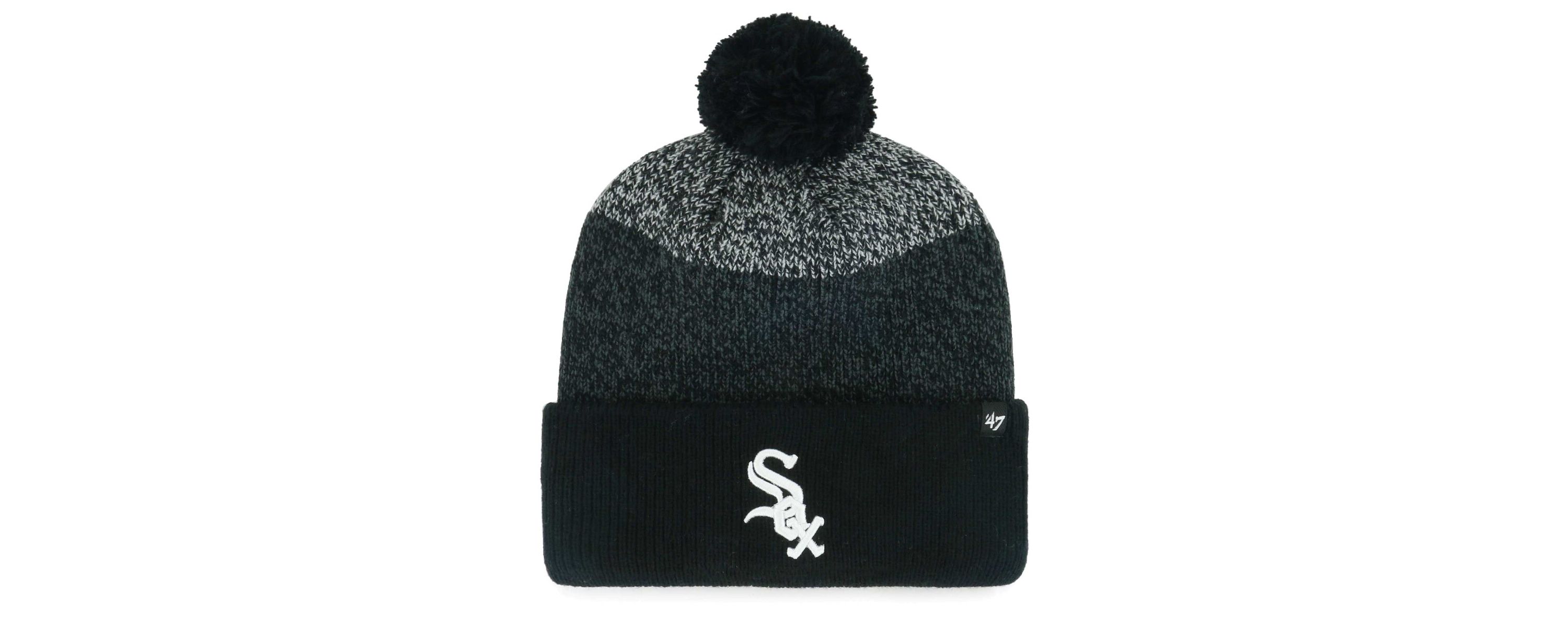 Chicago White Sox MLB Chicago Sox Darkfreeze Cuffed Knit Hat with Pom