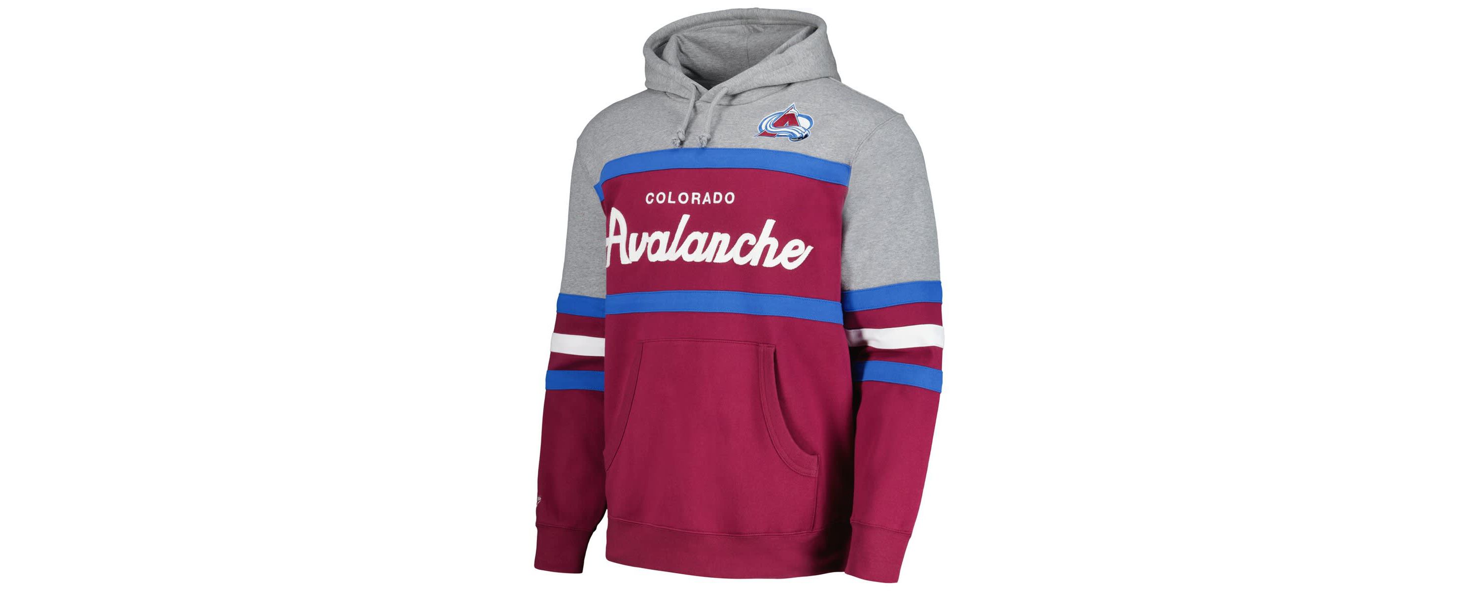 NHL Burgundy/Gray Colorado Avalanche Head Coach Pullover Hoodie