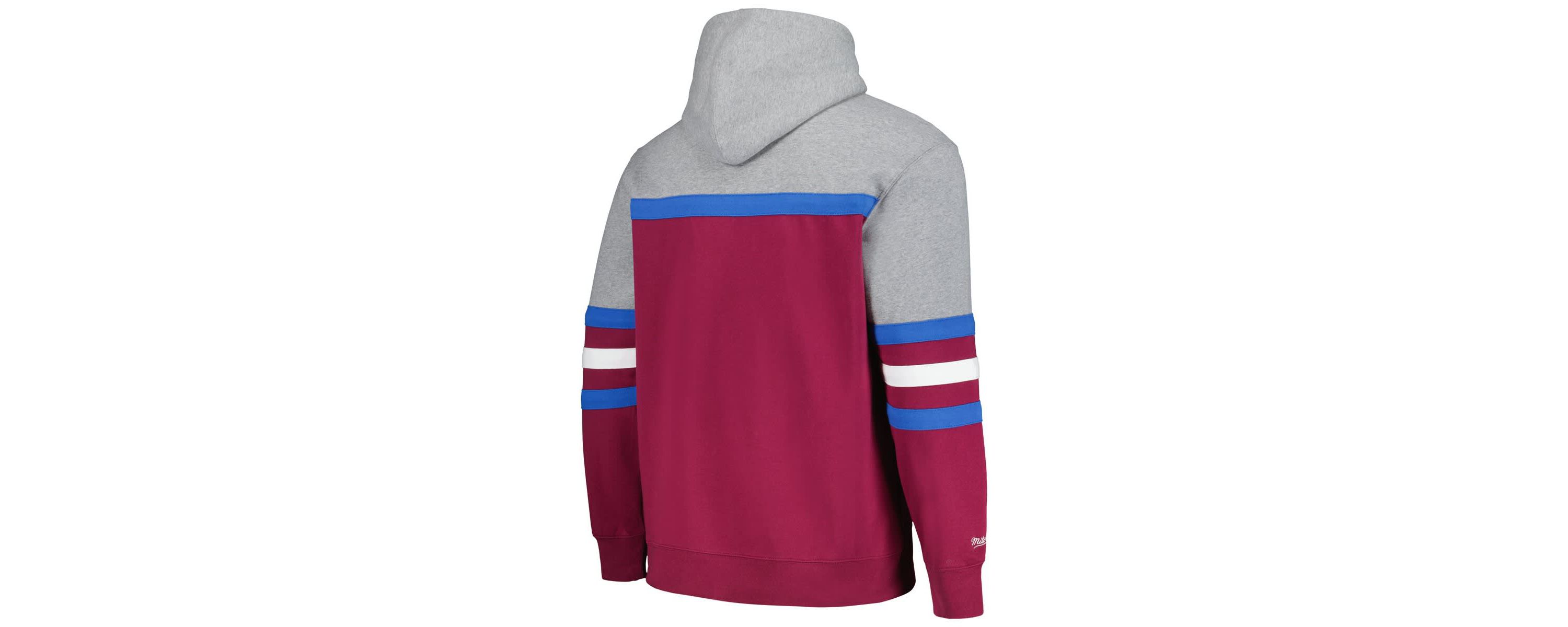 NHL Burgundy/Gray Colorado Avalanche Head Coach Pullover Hoodie