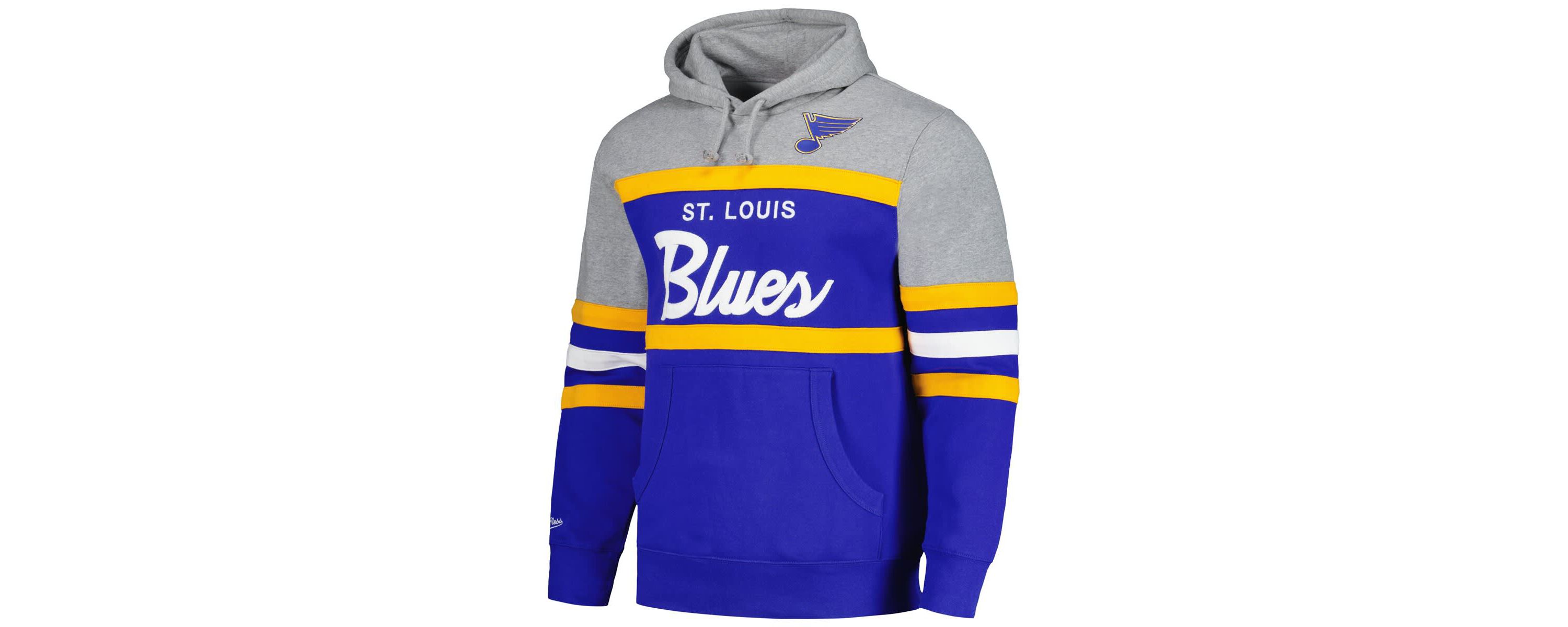 NHL Blue/Gray St. Louis Blues Head Coach Pullover Hoodie