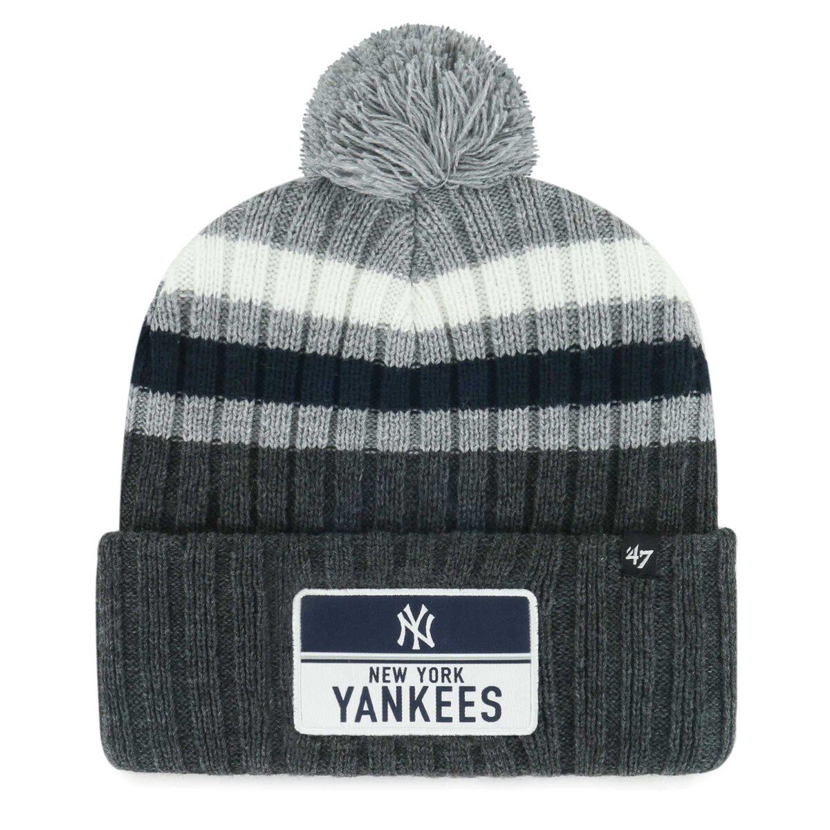 MLB New York Yankees Stack Cuffed Knit Hat with Pom
