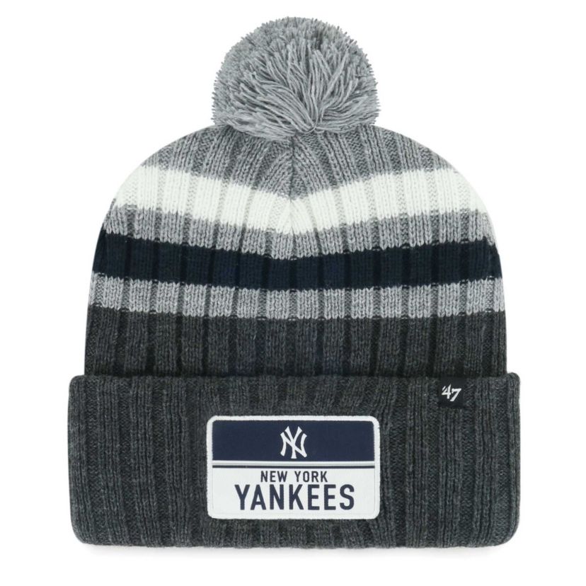 MLB New York Yankees Stack Cuffed Knit Hat with Pom