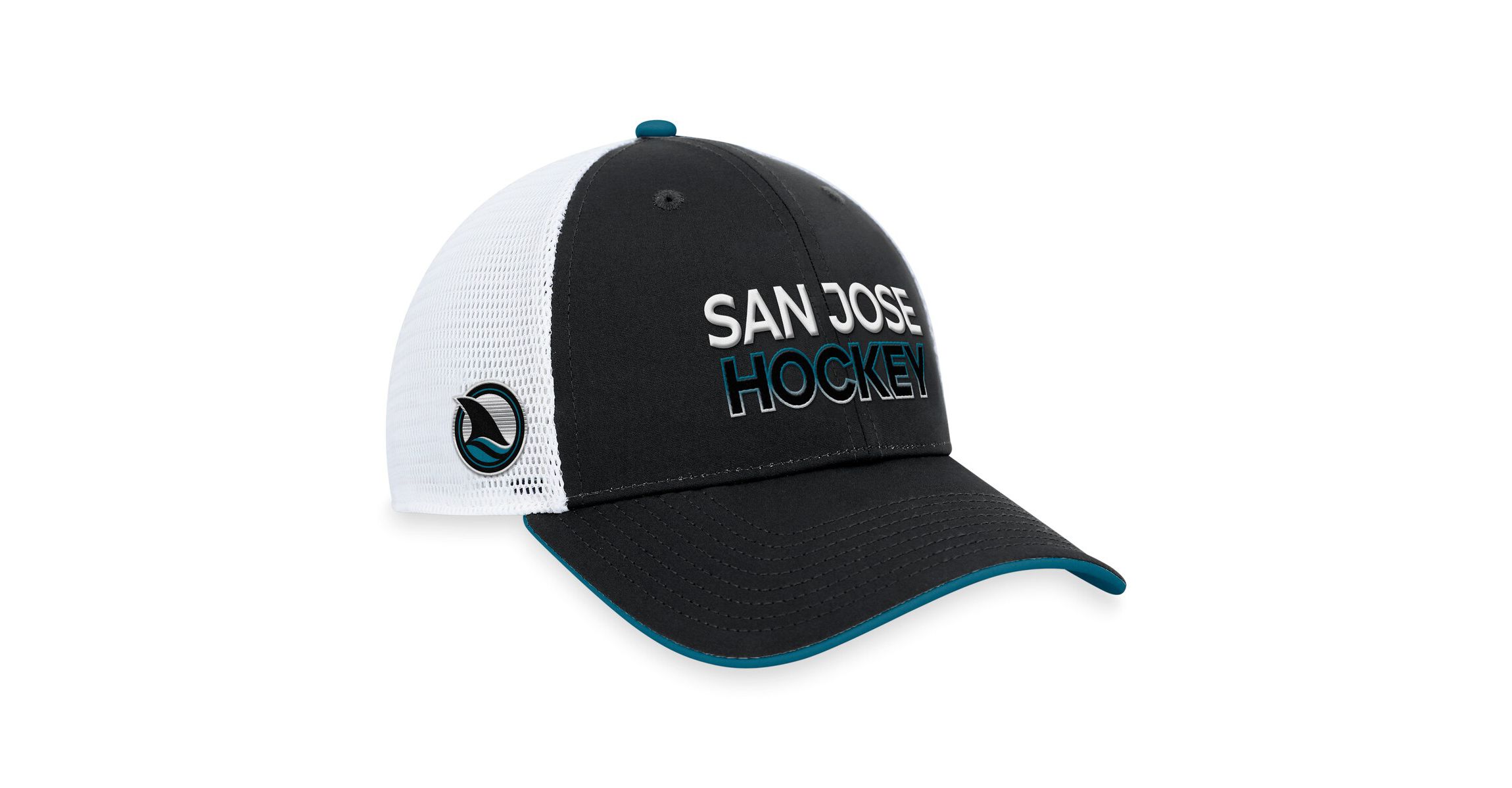 NHL Fanatics San Jose Sharks Alternate Authentic Pro Rink Trucker Adjustable Hat