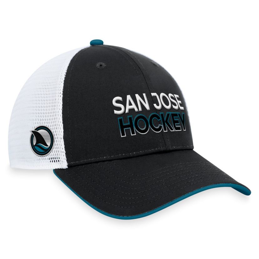 NHL Fanatics San Jose Sharks Alternate Authentic Pro Rink Trucker Adjustable Hat