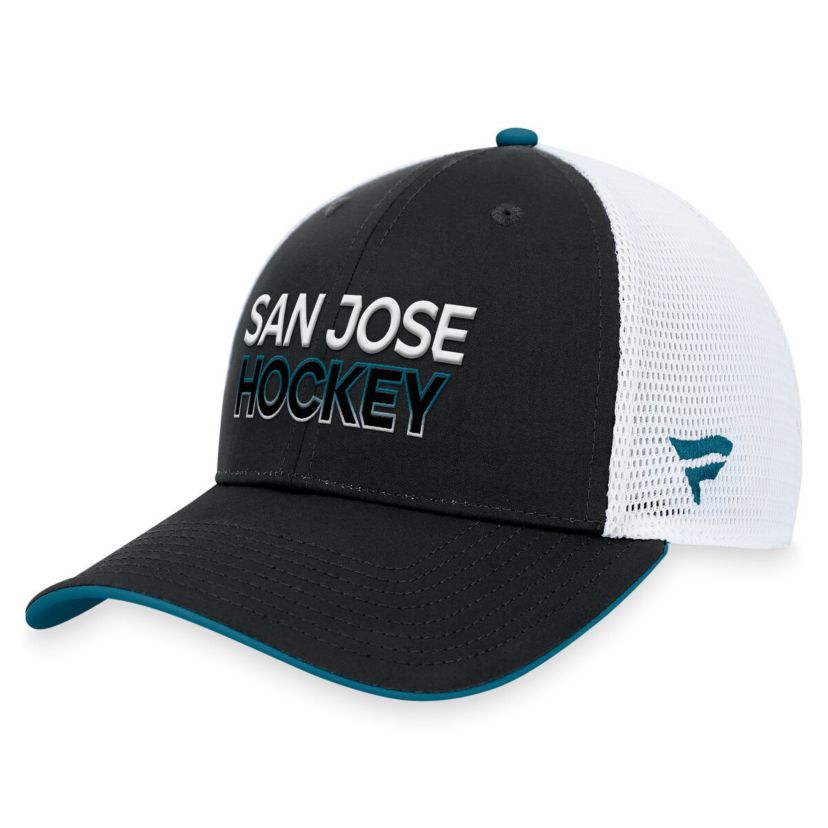 NHL Fanatics San Jose Sharks Alternate Authentic Pro Rink Trucker Adjustable Hat