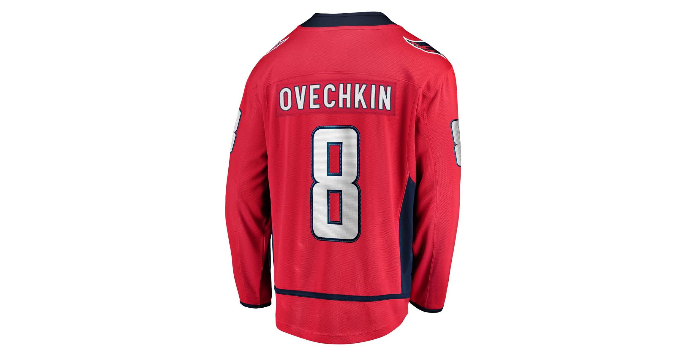 NHL Fanatics Alexander Ovechkin Washington Capitals Captain Patch Home Breakaway Jersey