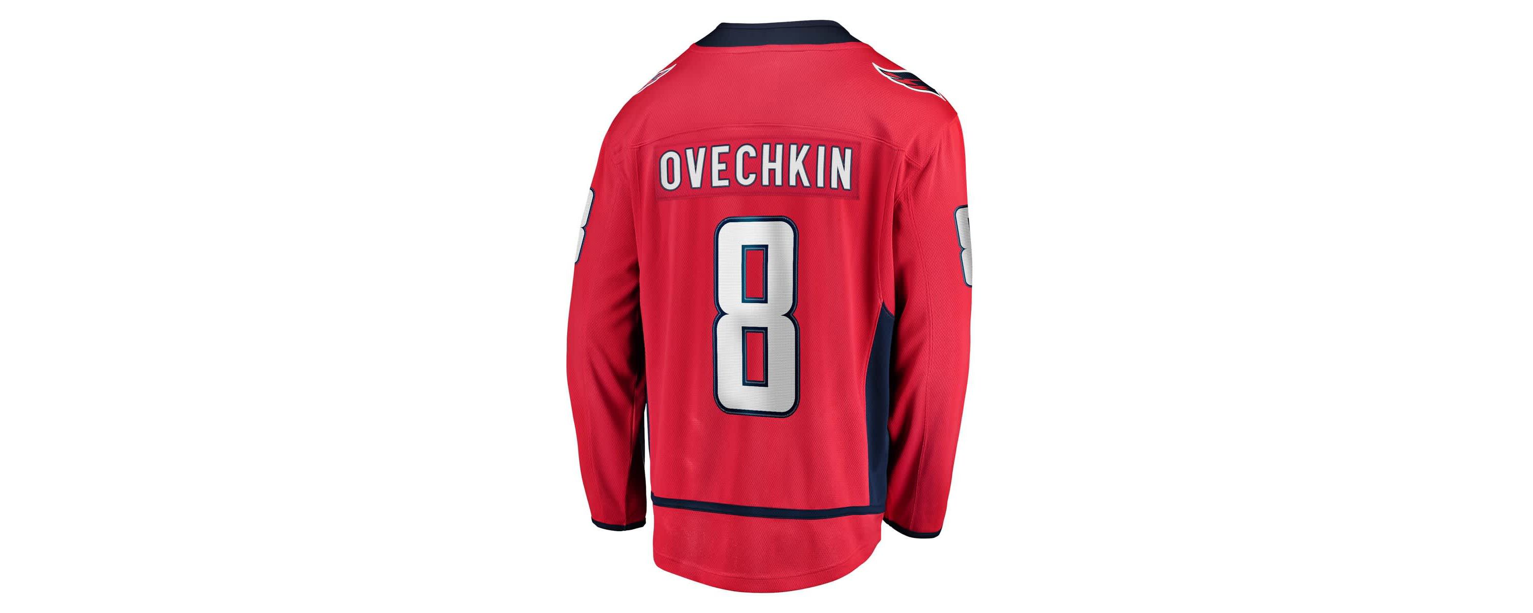NHL Fanatics Alexander Ovechkin Washington Capitals Captain Patch Home Breakaway Jersey