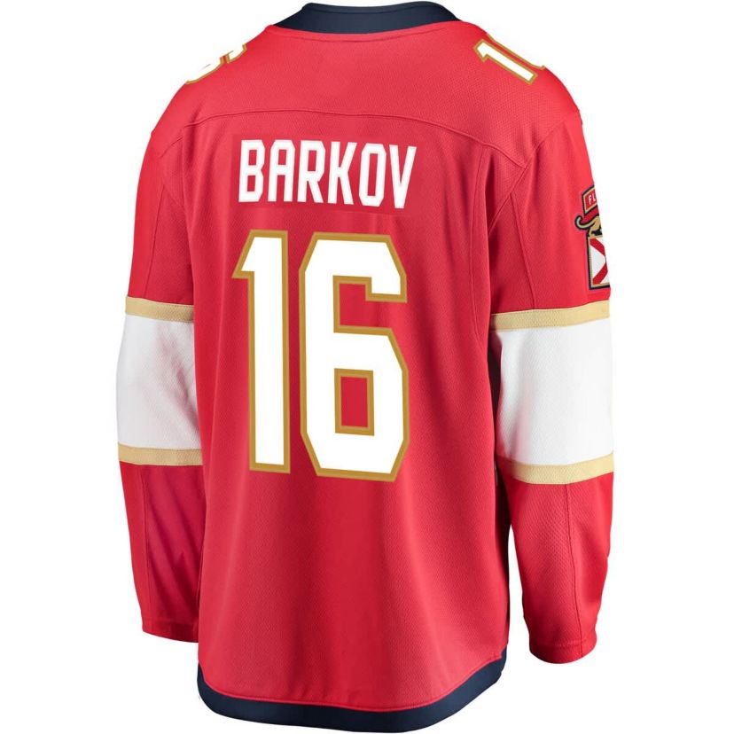NHL Fanatics Aleksander Barkov Florida Panthers Captain Patch Home Breakaway Jersey