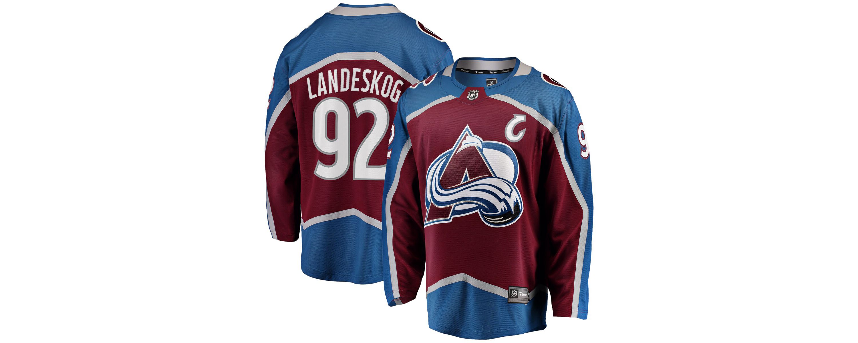 NHL Fanatics Gabriel Landeskog Colorado Avalanche Captain Patch Home Breakaway Jersey