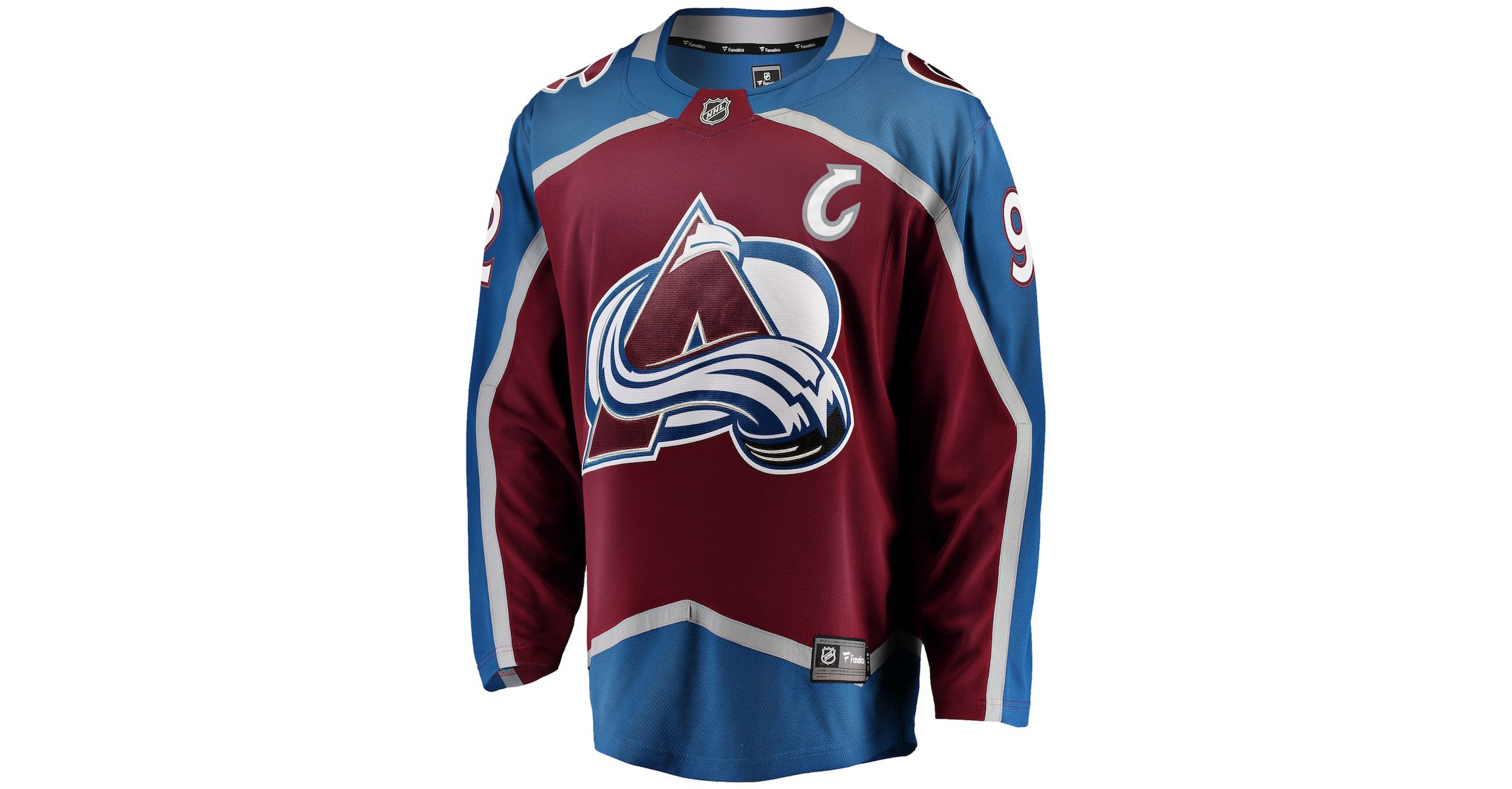 NHL Fanatics Gabriel Landeskog Colorado Avalanche Captain Patch Home Breakaway Jersey