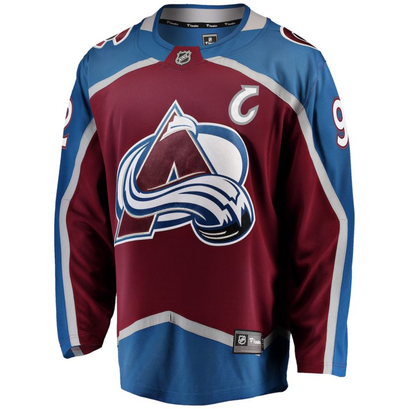 NHL Fanatics Gabriel Landeskog Colorado Avalanche Captain Patch Home Breakaway Jersey