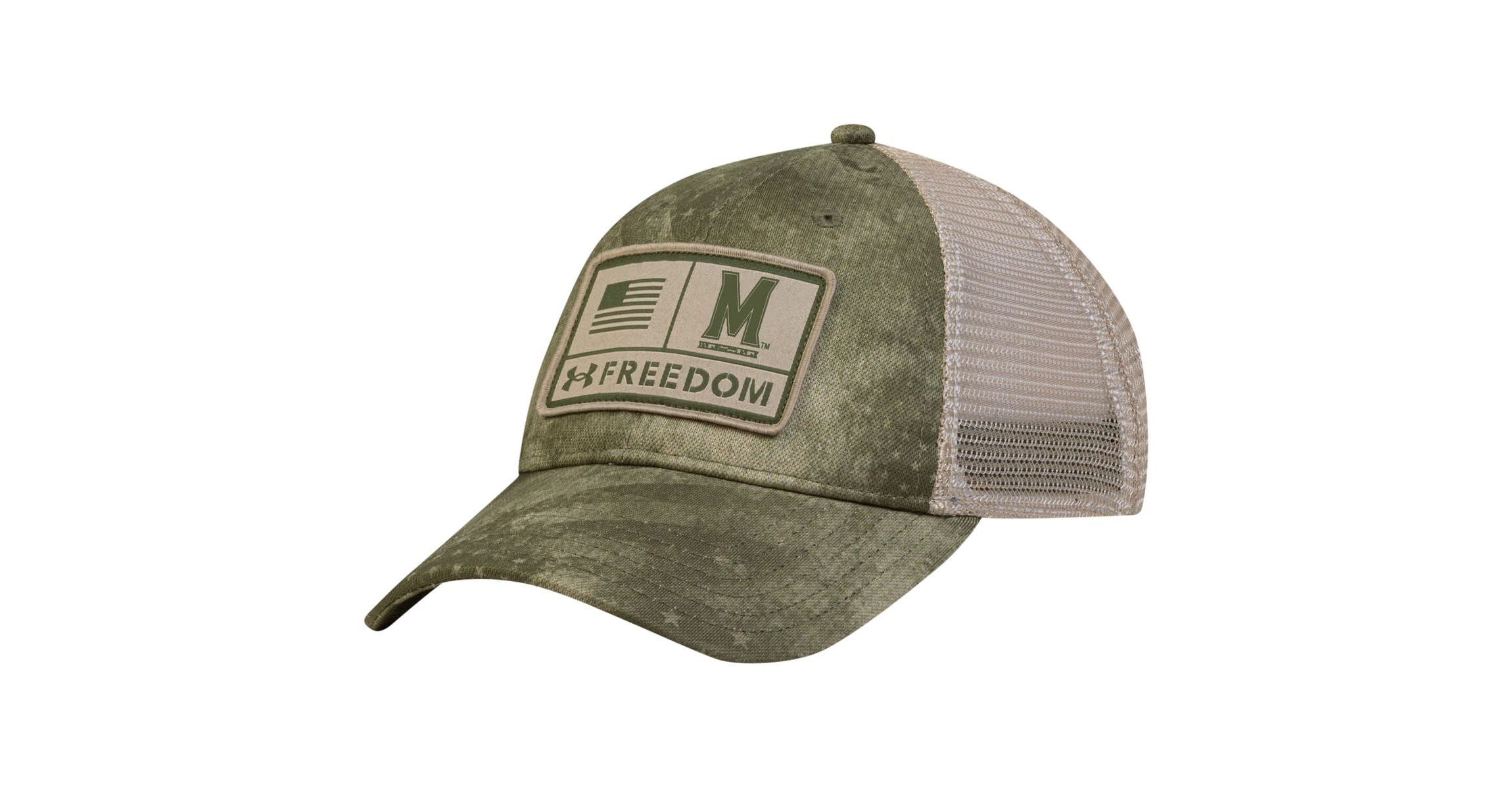 NCAA Under Armour Maryland Terrapins Sideline Blitzing Trucker Performance Adjustable Hat