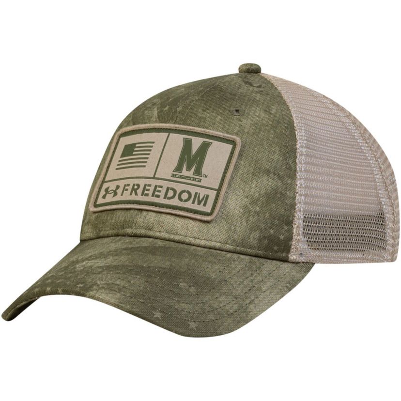 NCAA Under Armour Maryland Terrapins Sideline Blitzing Trucker Performance Adjustable Hat
