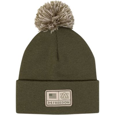 Men's NCAA Under Armour Auburn Tigers Freedom Collection Cuffed Knit Hat with Pom