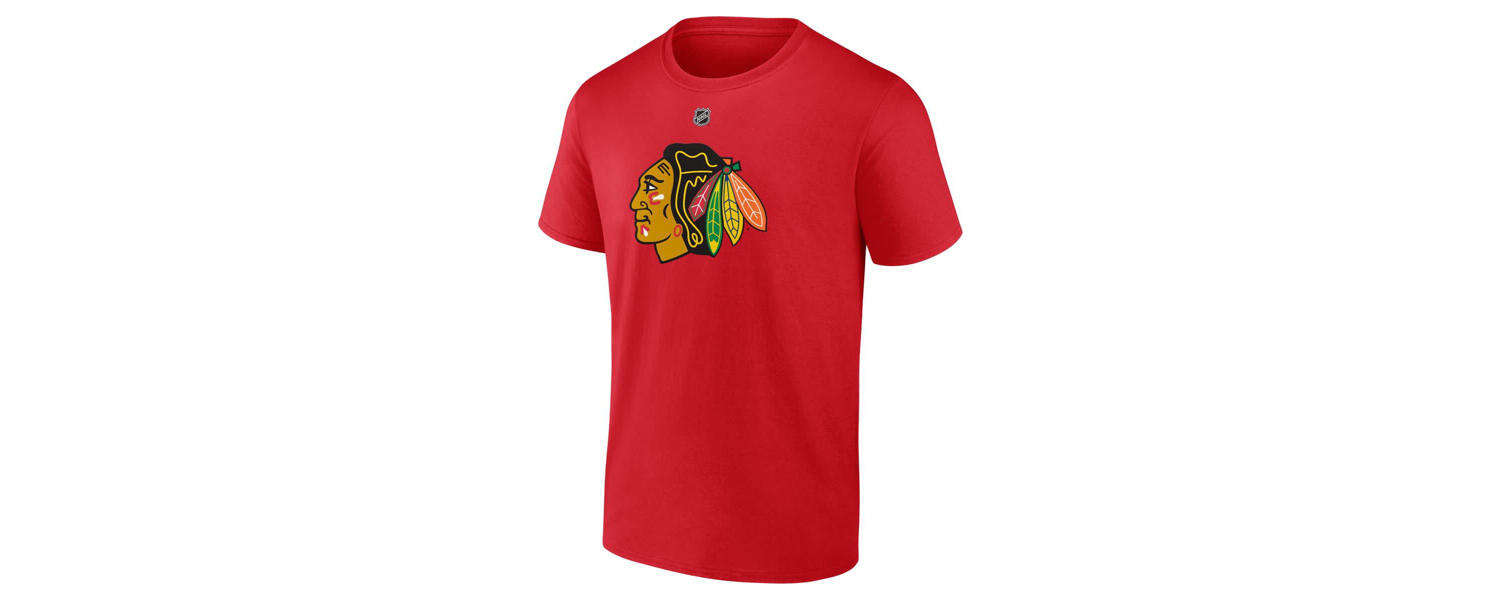 NHL Fanatics Connor Bedard Chicago Blackhawks 2023 NHL Draft Authentic Stack Player Name & Number T-Shirt