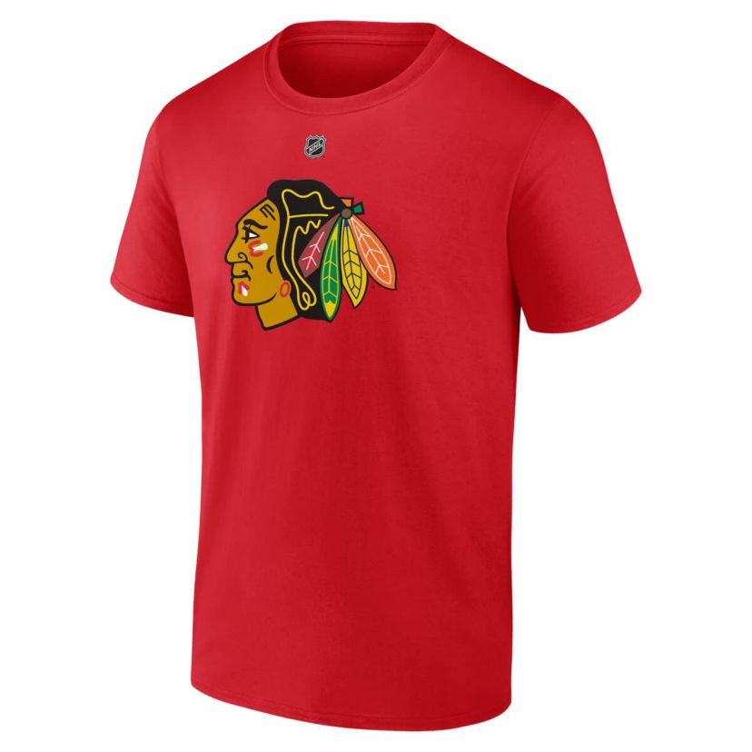 NHL Fanatics Connor Bedard Chicago Blackhawks 2023 NHL Draft Authentic Stack Player Name & Number T-Shirt