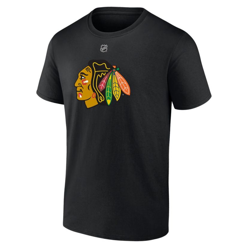 NHL Fanatics Connor Bedard Chicago Blackhawks 2023 NHL Draft Authentic Stack Player Name & Number T-Shirt