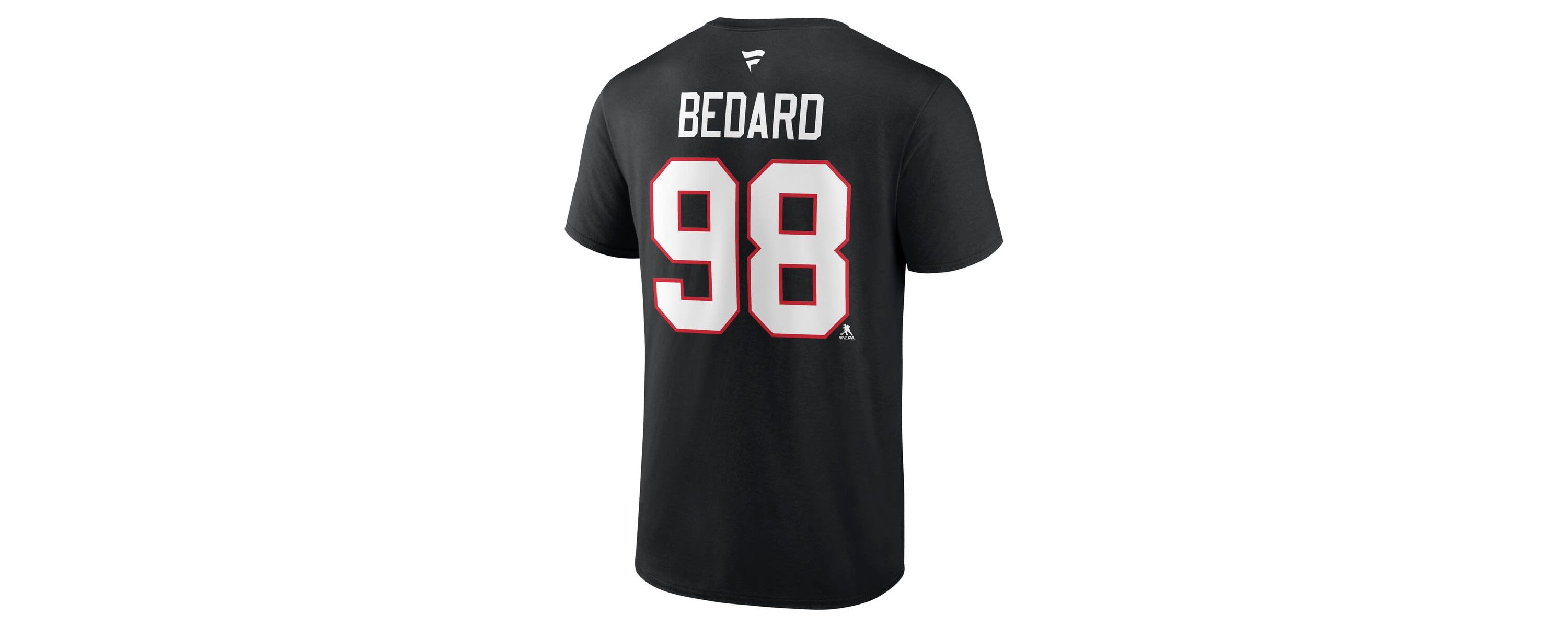 NHL Fanatics Connor Bedard Chicago Blackhawks 2023 NHL Draft Authentic Stack Player Name & Number T-Shirt