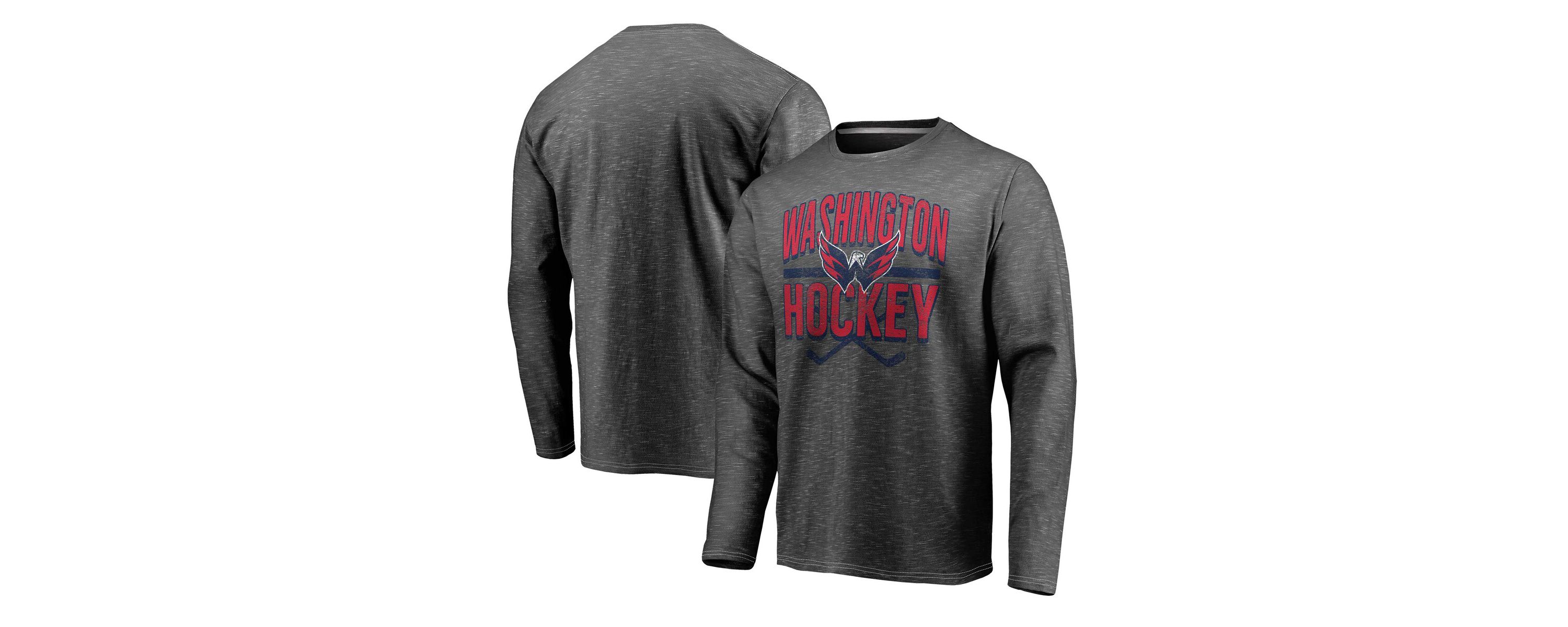 NHL Fanatics Washington Capitals Iced Out Long Sleeve T-Shirt