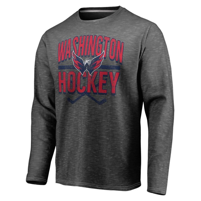 NHL Fanatics Washington Capitals Iced Out Long Sleeve T-Shirt