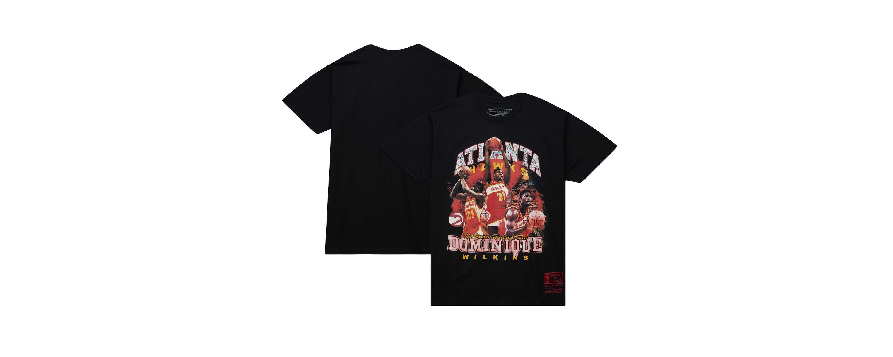 NBA Dominique Wilkins Atlanta Hawks Hardwood Classics Bling Concert Player T-Shirt