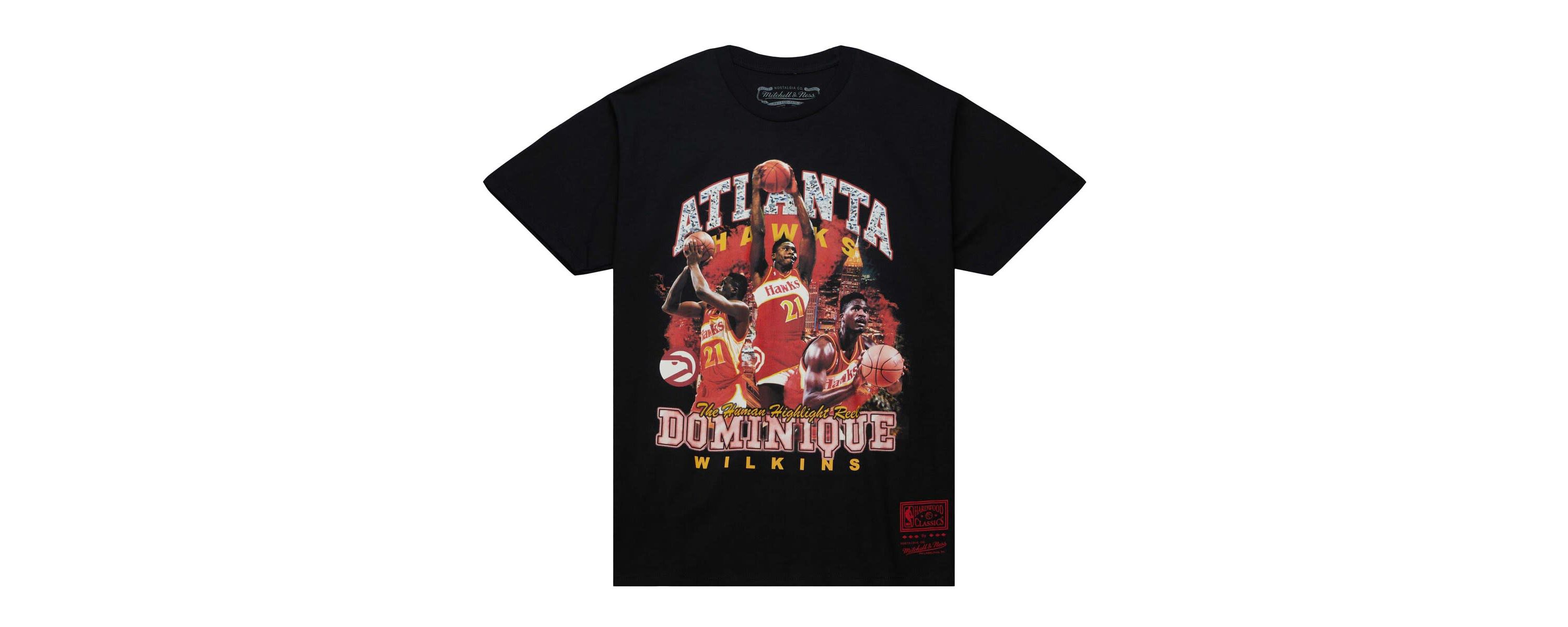 NBA Dominique Wilkins Atlanta Hawks Hardwood Classics Bling Concert Player T-Shirt