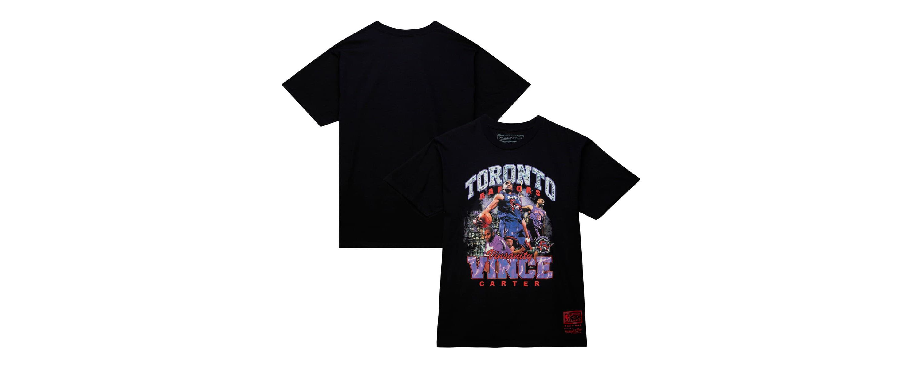 NBA Vince Carter Toronto Raptors Hardwood Classics Bling Concert Player T-Shirt