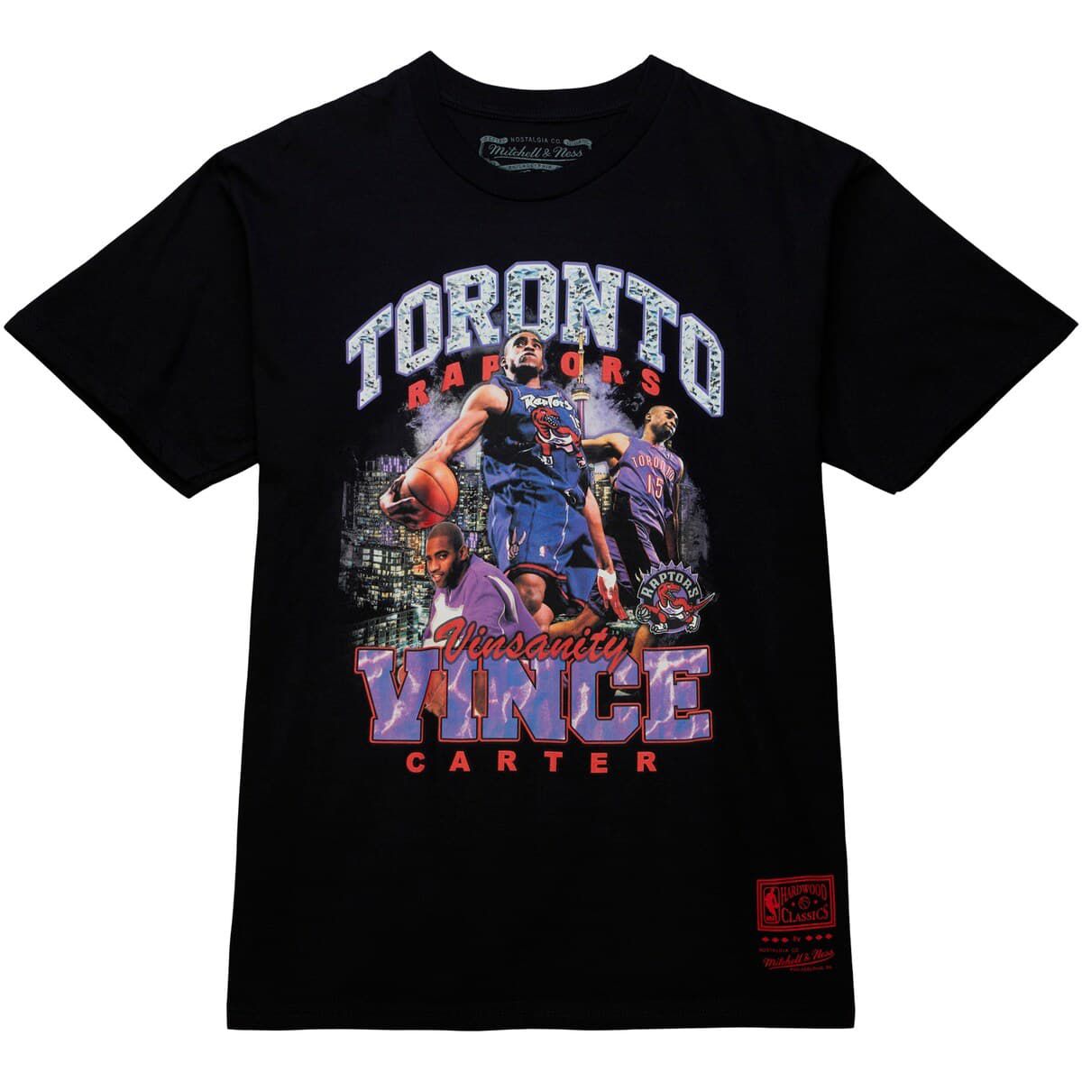 NBA Vince Carter Toronto Raptors Hardwood Classics Bling Concert Player T-Shirt