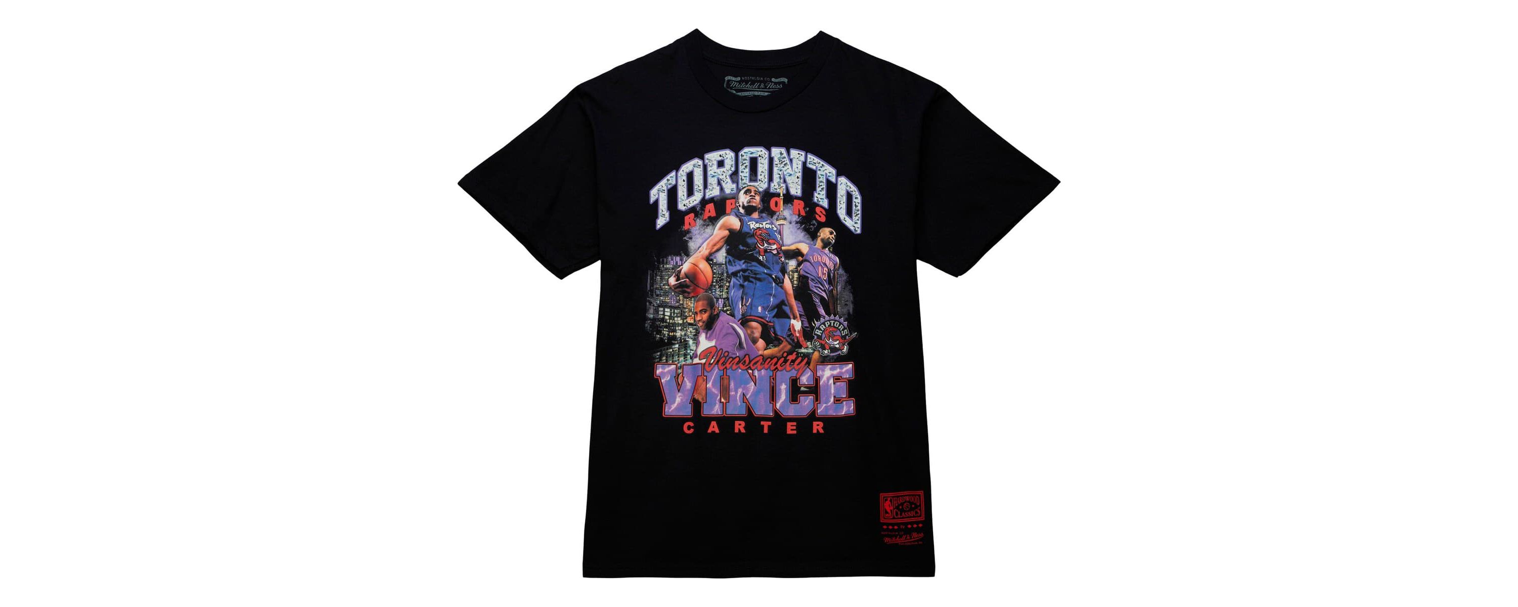 NBA Vince Carter Toronto Raptors Hardwood Classics Bling Concert Player T-Shirt