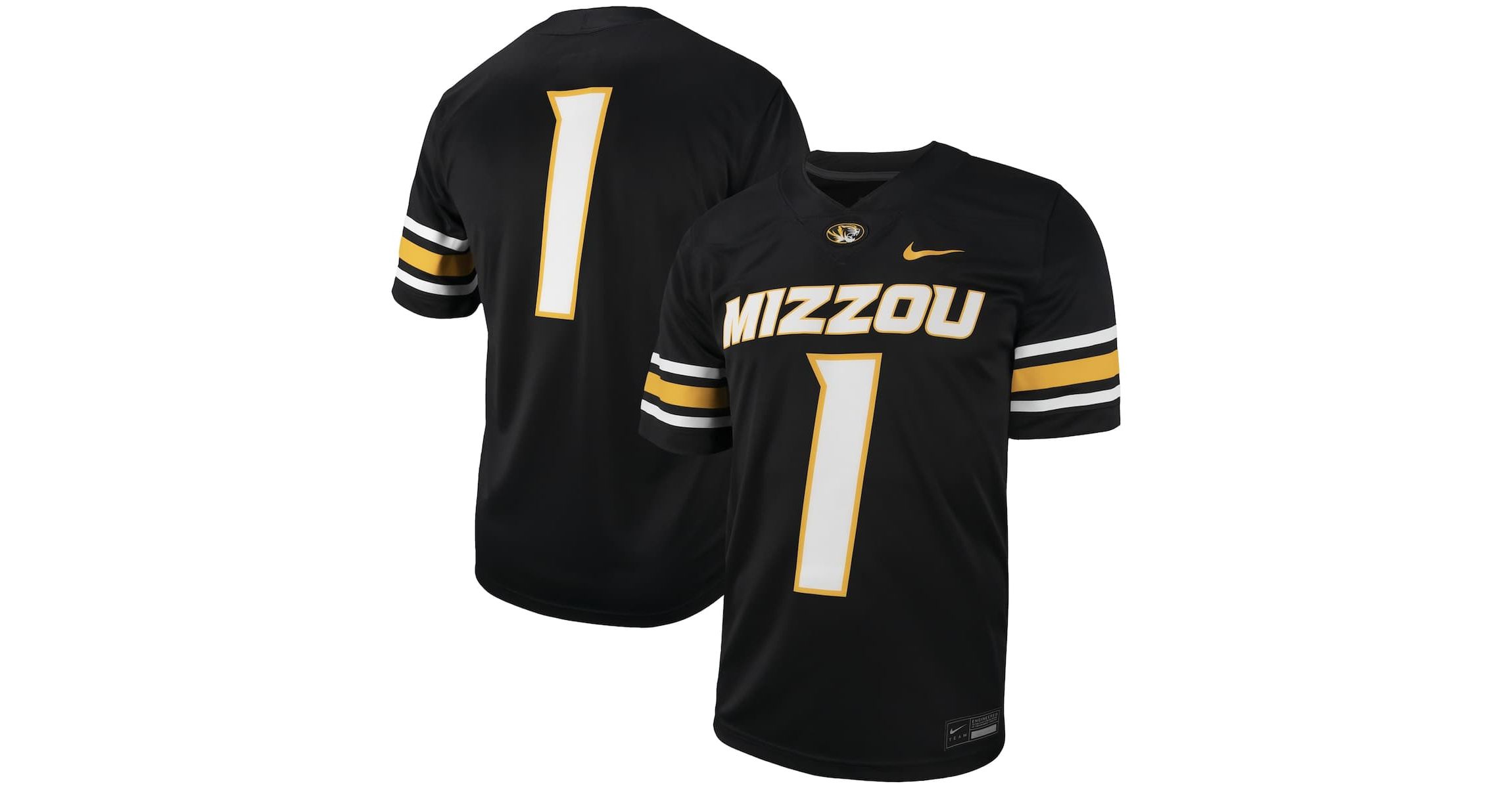 NCAA Nike #1 Missouri Tigers Untouchable Football Replica Jersey