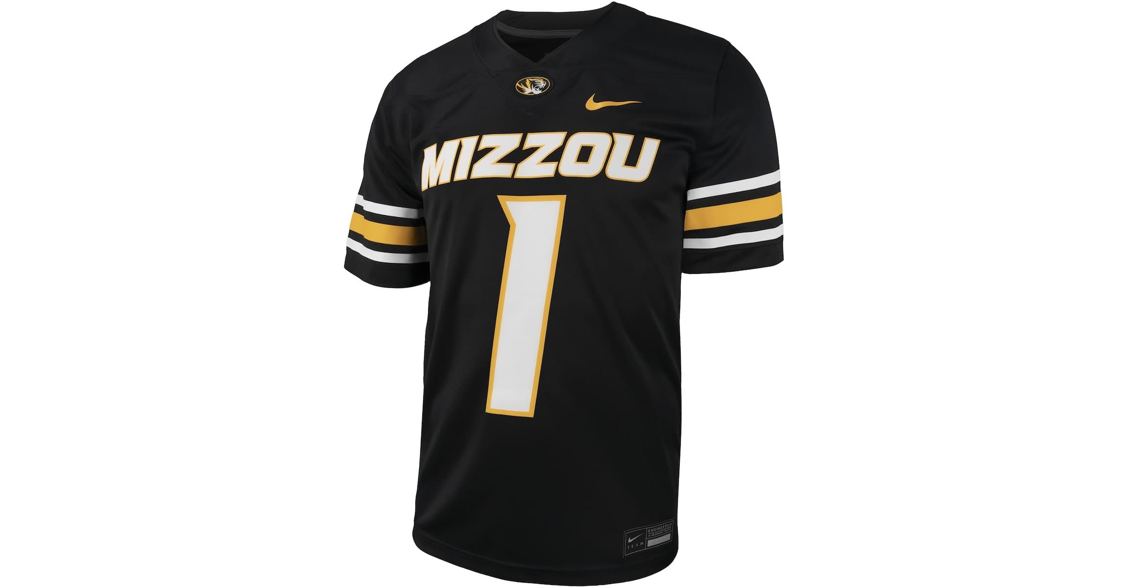 NCAA Nike #1 Missouri Tigers Untouchable Football Replica Jersey