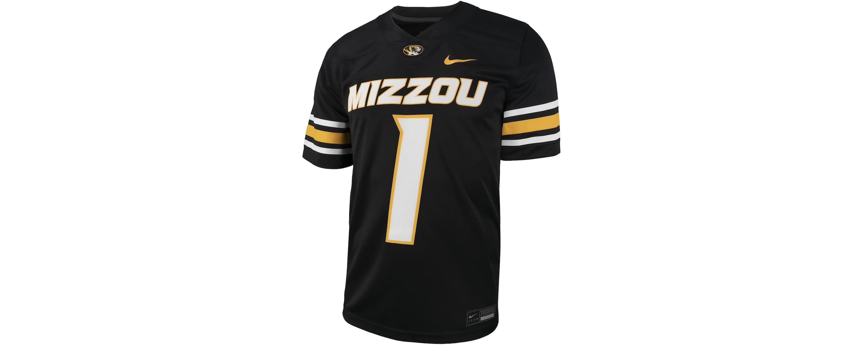 NCAA Nike #1 Missouri Tigers Untouchable Football Replica Jersey