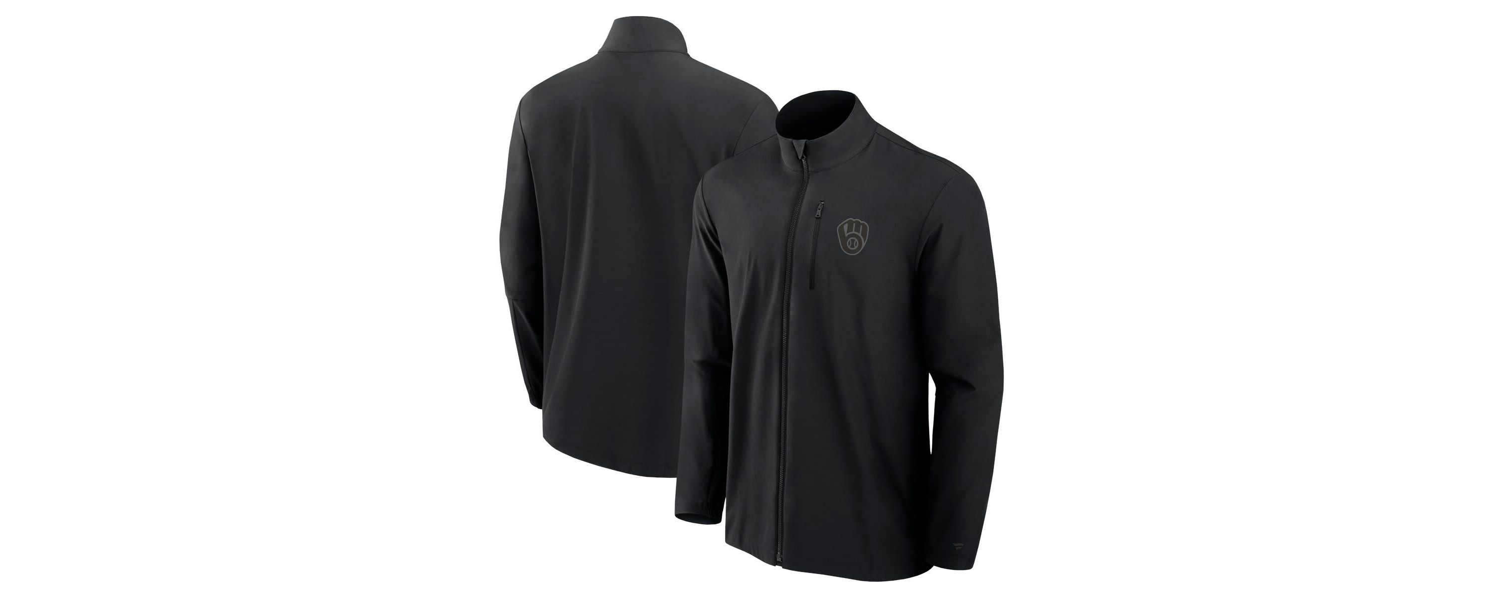MLB Fanatics Milwaukee Brewers Front Office Micro Tonal Full-Zip Jacket