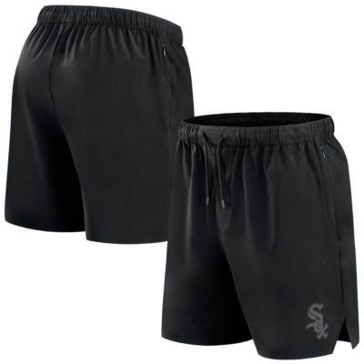 Men's Chicago White Sox MLB Fanatics Chicago Sox Front Office Micro Tonal Shorts, Black, 5XL