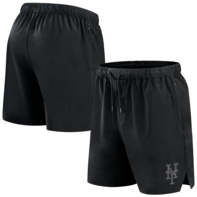 Men's MLB Fanatics New York Mets Front Office Micro Tonal Shorts, Black, 5XL