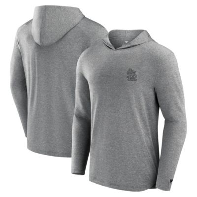 Men's MLB Fanatics St. Louis Cardinals Front Office Tech Lightweight Hoodie T-Shirt, Black, Small