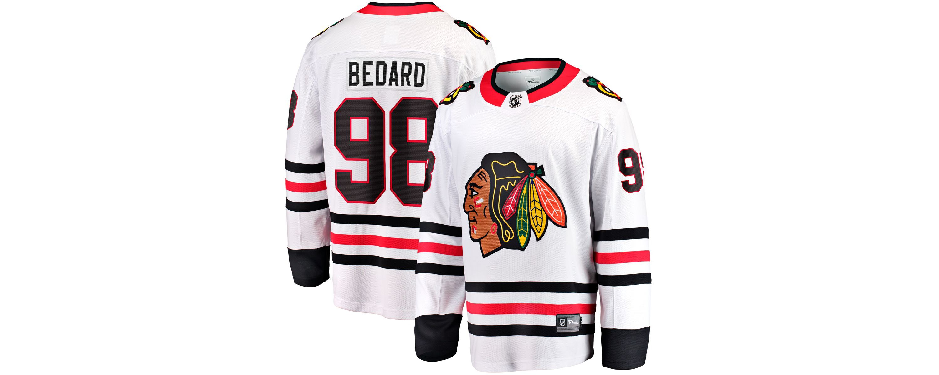 NHL Fanatics Connor Bedard Chicago Blackhawks Away Breakaway Player Jersey