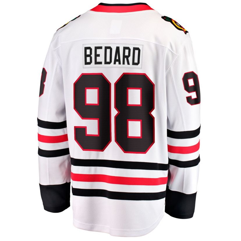 NHL Fanatics Connor Bedard Chicago Blackhawks Away Breakaway Player Jersey