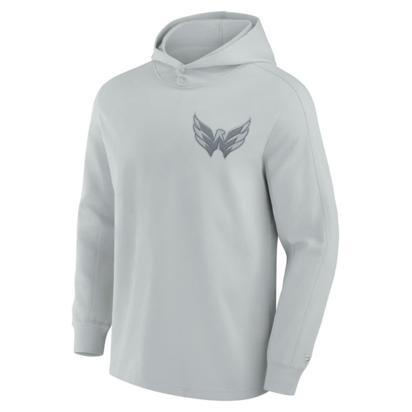 NHL Fanatics Washington Capitals Elements Lightweight Tri-Blend Fleece Hoodie