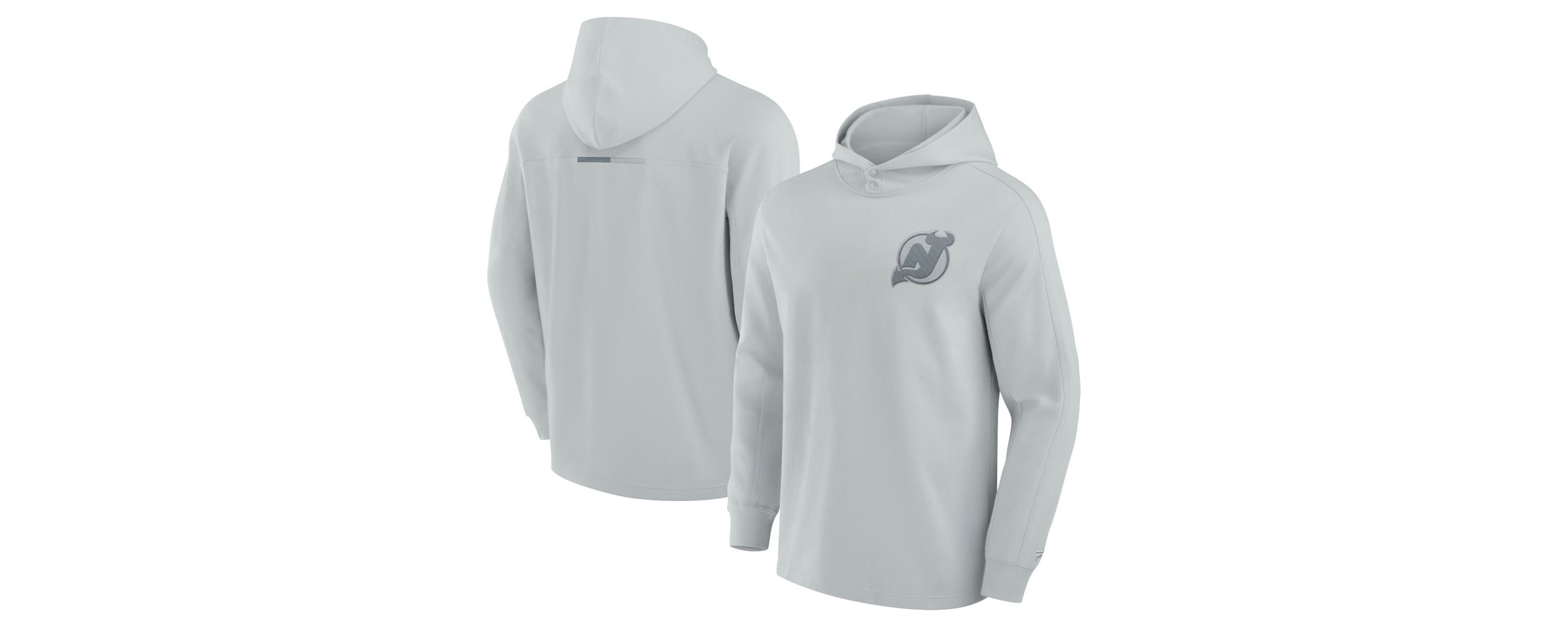 NHL Fanatics New Jersey Devils Elements Lightweight Tri-Blend Fleece Hoodie