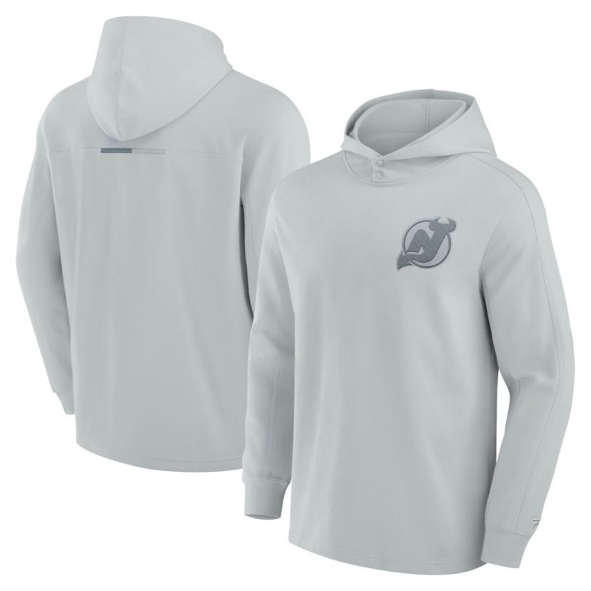 NHL Fanatics New Jersey Devils Elements Lightweight Tri-Blend Fleece Hoodie
