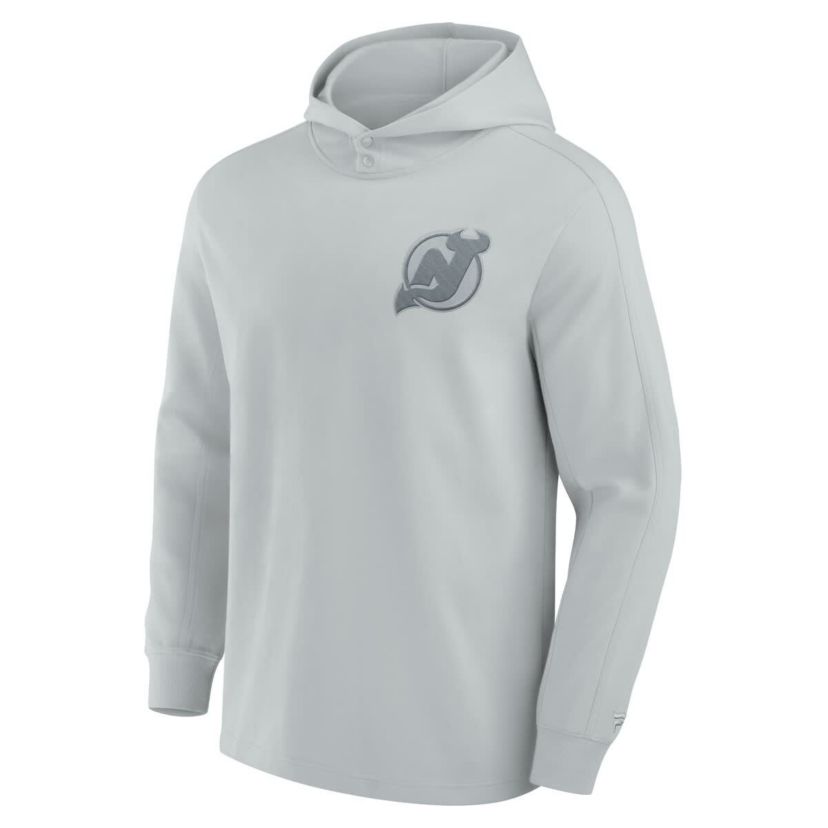 NHL Fanatics New Jersey Devils Elements Lightweight Tri-Blend Fleece Hoodie