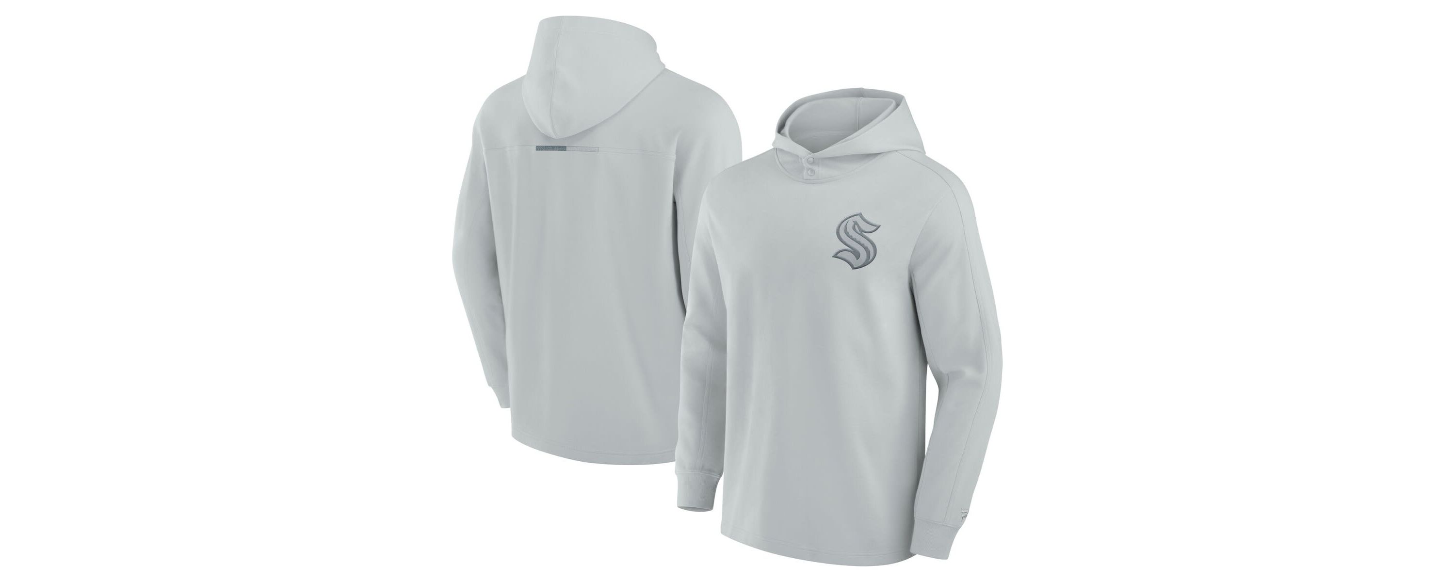 NHL Fanatics Seattle Kraken Elements Lightweight Tri-Blend Fleece Hoodie